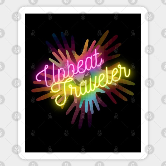 Upbeat Traveler TS Design 20 Sticker by Upbeat Traveler